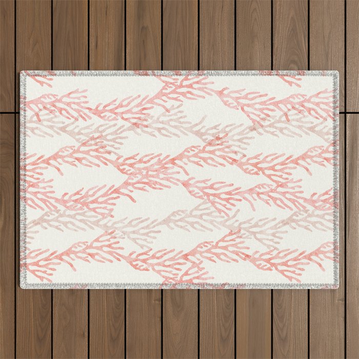 coral - warm pink Outdoor Rug Gallery Image 1
