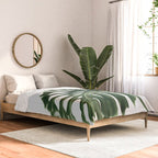 Minimalist Monstera Comforter Gallery Image 2