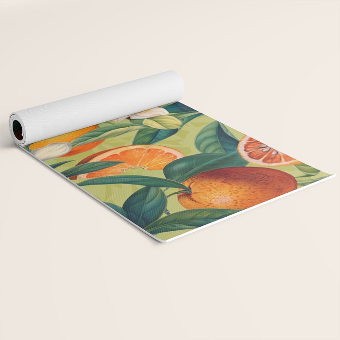 Orange Blossoms Yoga Mat Gallery Image 2