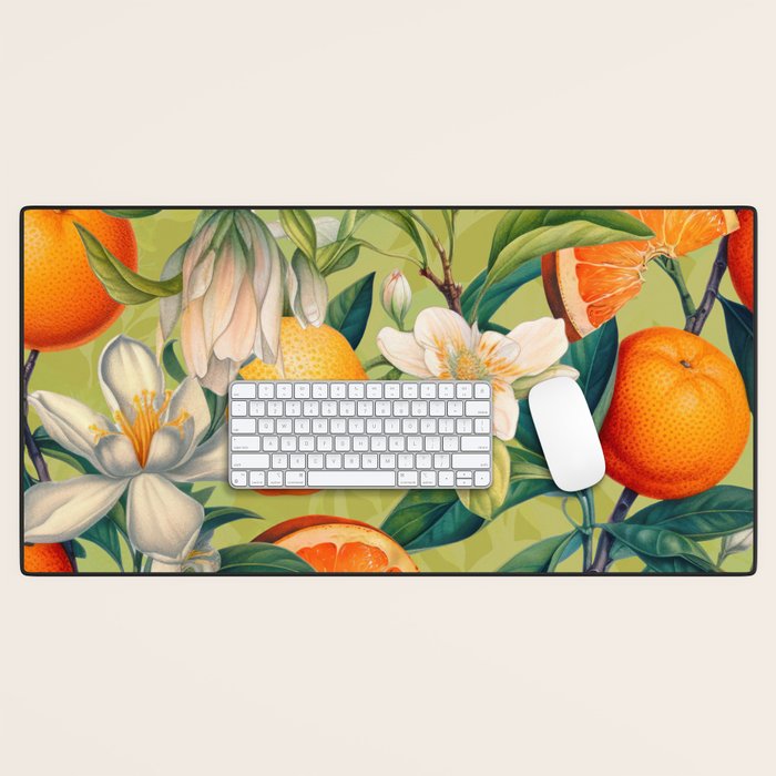 Orange Blossoms Desk Mat Gallery Image 1