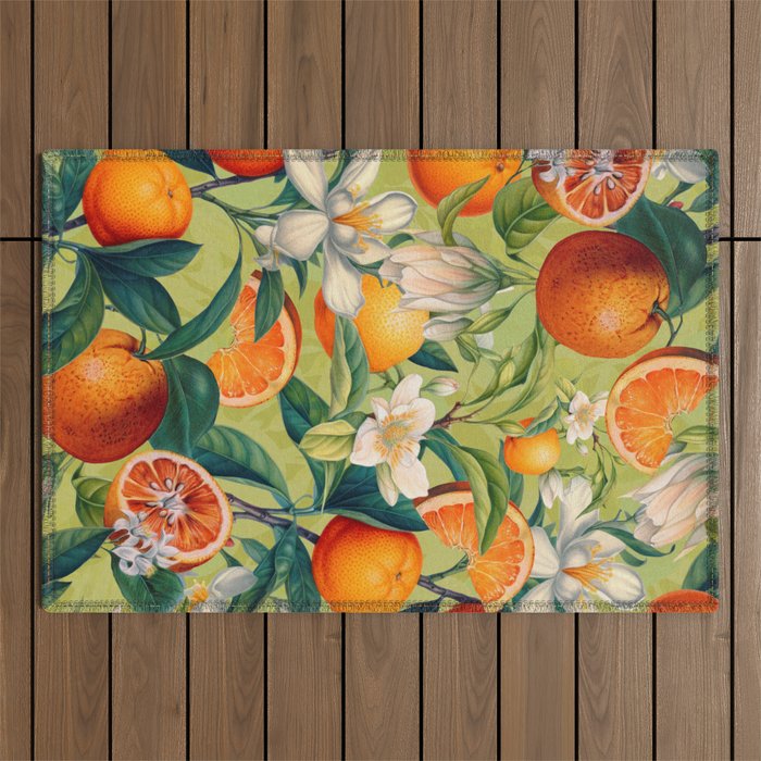 Orange Blossoms Outdoor Rug Gallery Image 1