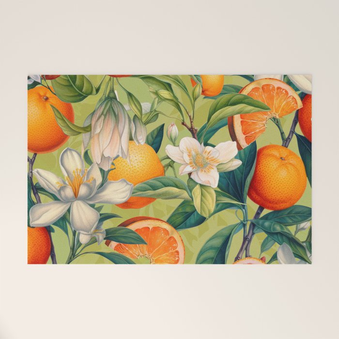 Orange Blossoms Welcome Mat Gallery Image 1