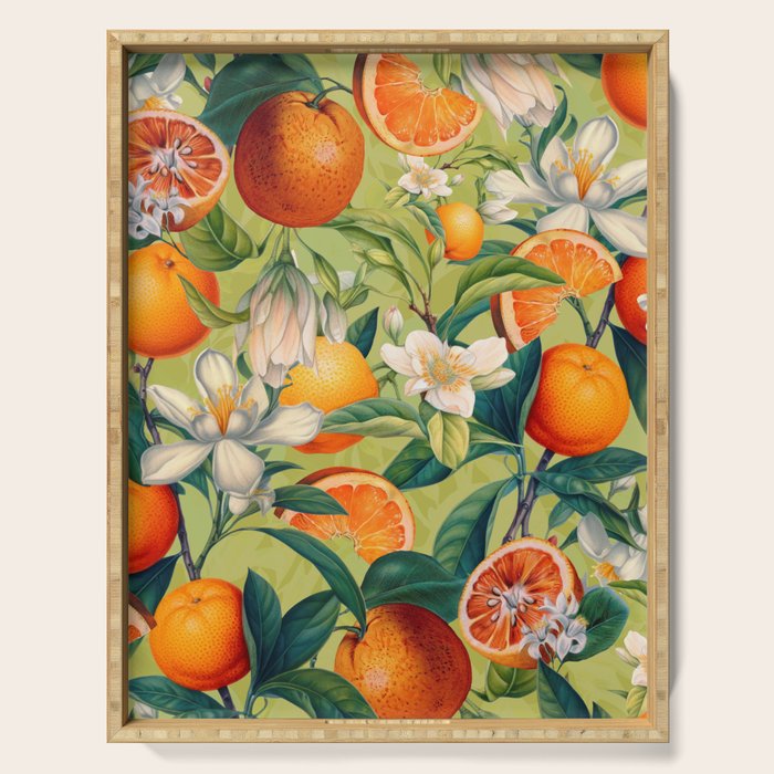 Orange Blossoms Serving Tray Gallery Image 1