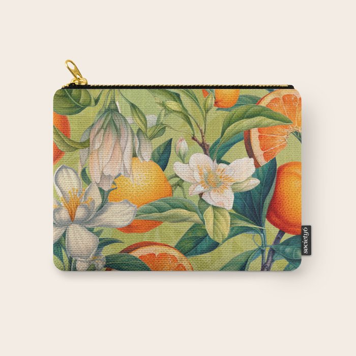 Orange Blossoms Carry All Pouch Gallery Image 1