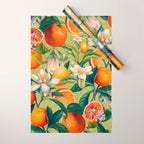 Orange Blossoms Wrapping Paper Gallery Image 1