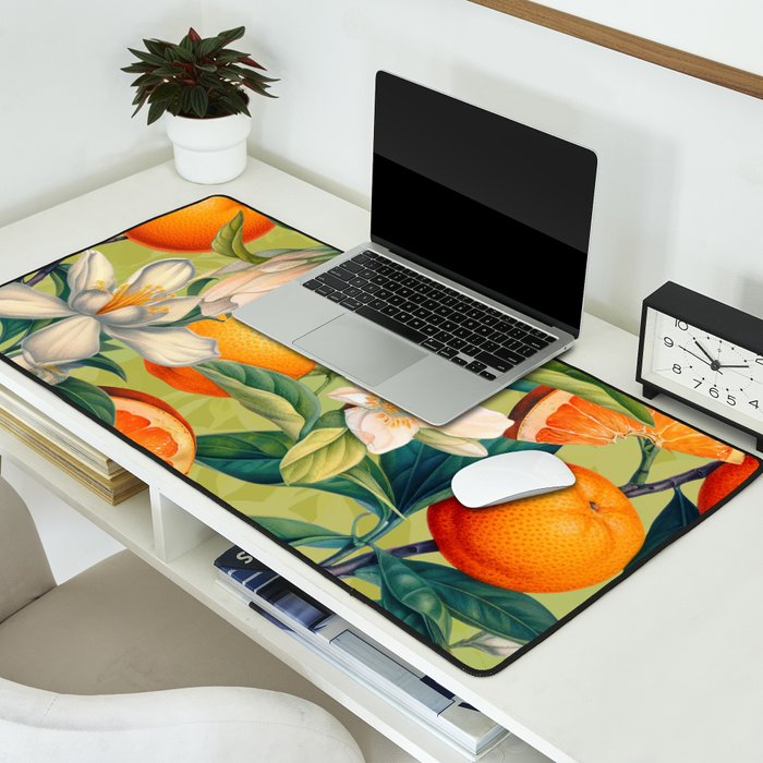 Orange Blossoms Desk Mat Gallery Image 2