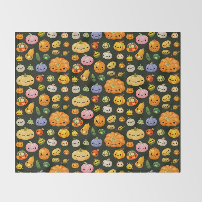 Pumpkin and squash Throw Blanket Gallery Image 2