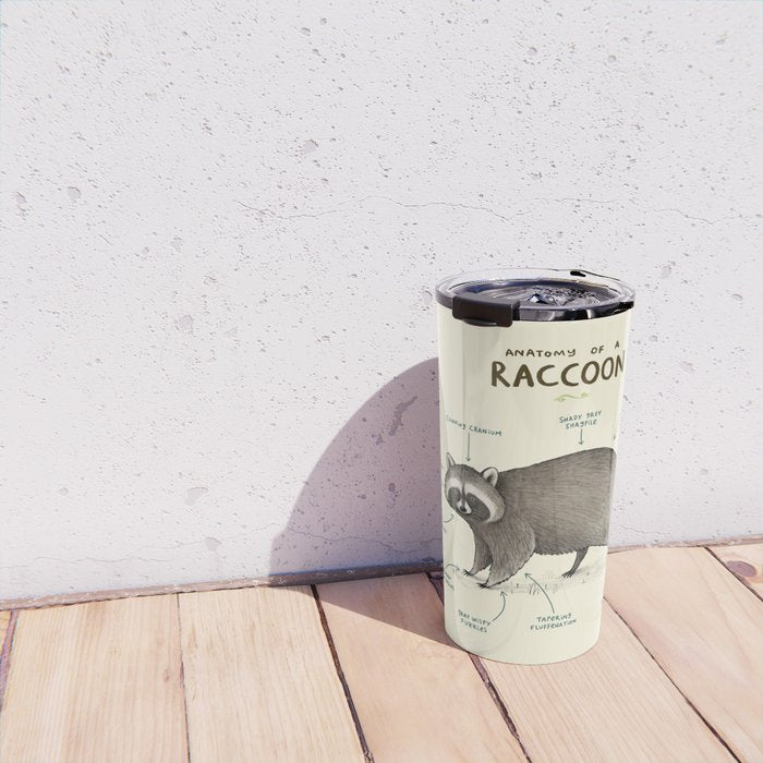 Anatomy of a Raccoon Travel Mug Gallery Image 4