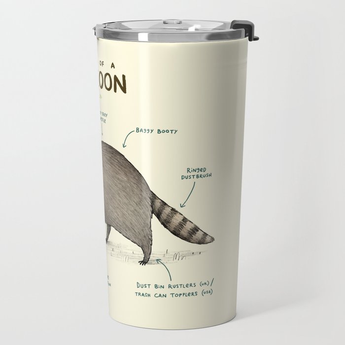 Anatomy of a Raccoon Travel Mug Gallery Image 2