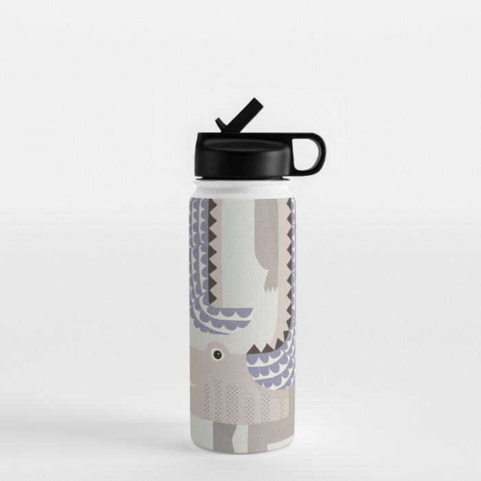 Whimsical Crocodile Water Bottle Gallery Image 1