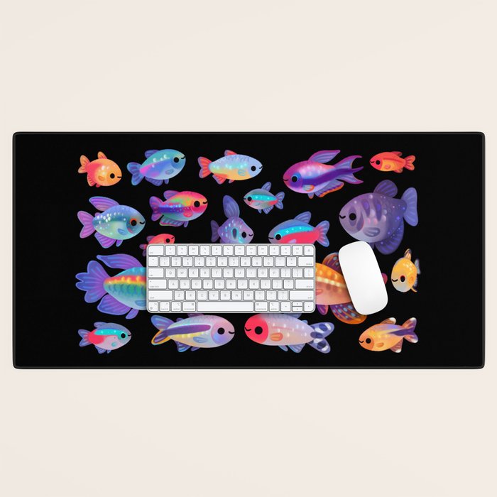 Happy tetra Desk Mat Gallery Image 1