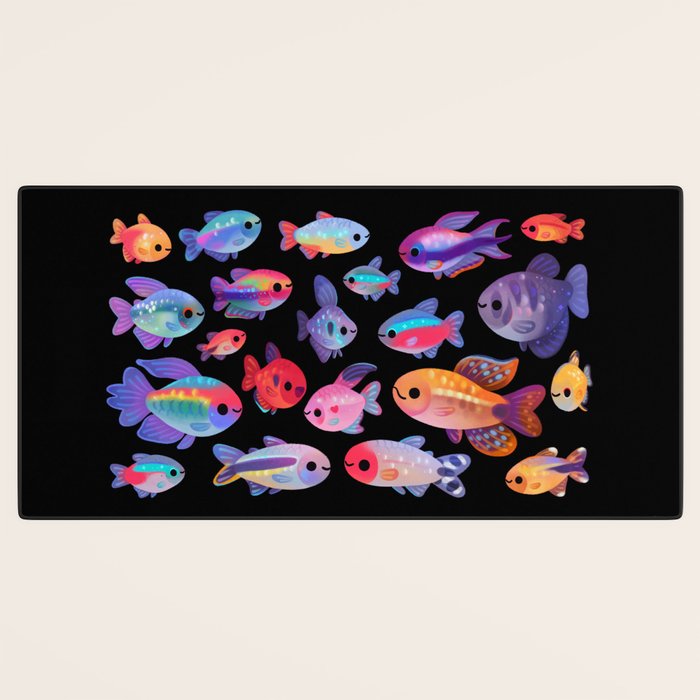 Happy tetra Desk Mat Gallery Image 3