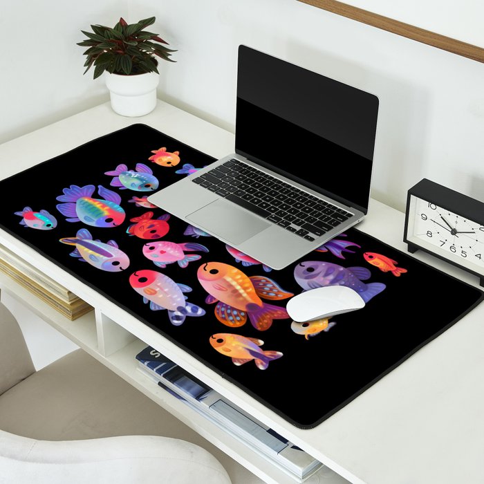 Happy tetra Desk Mat Gallery Image 2