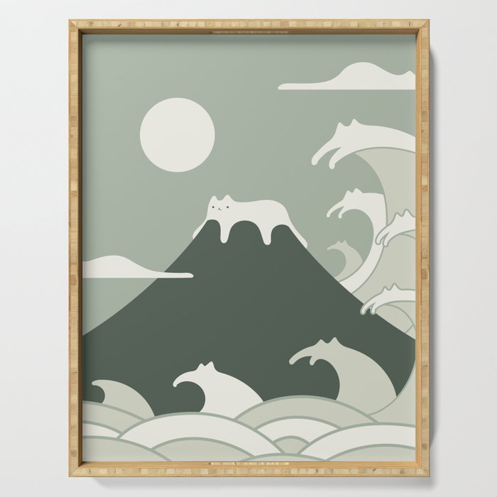 Cat Landscape 108 Serving Tray Gallery Image 1