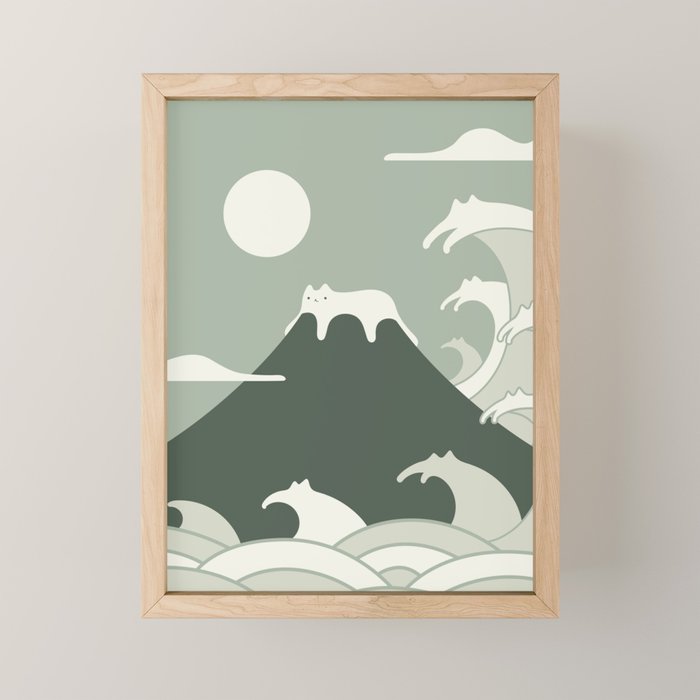 Cat Landscape 108 Mini Art Print Gallery Image 1