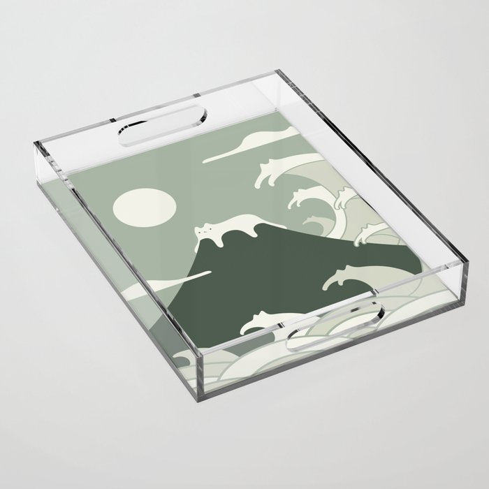 Cat Landscape 108 Acrylic Tray Gallery Image 1