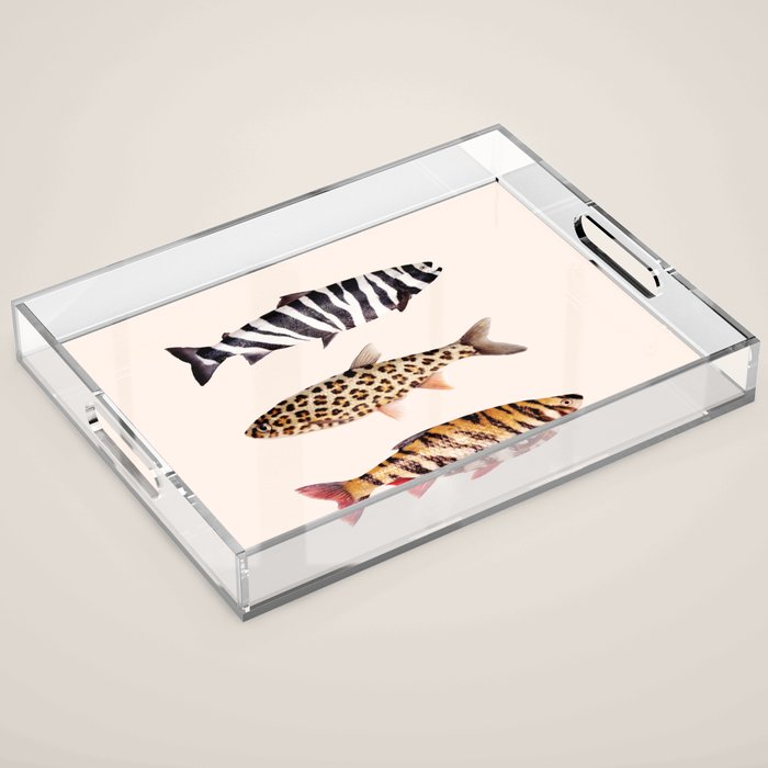 FISH PRINTS Acrylic Tray Gallery Image 1