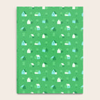Green eco friendly house city pattern Notebook Gallery Image 4
