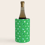 Green eco friendly house city pattern Wine Chiller Gallery Image 3