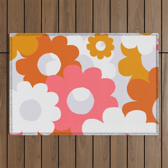 flower power, 1960 Outdoor Rug Gallery Image 1