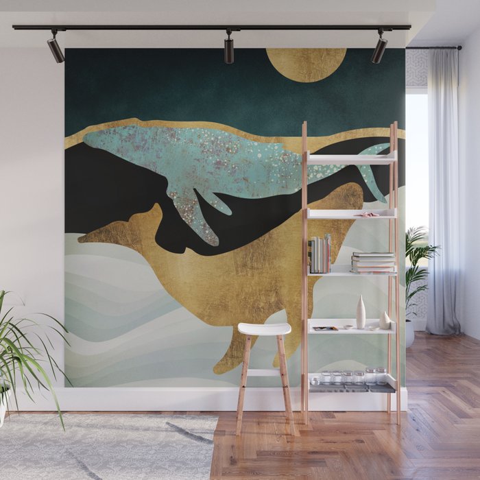 Whale Song Wall Mural Gallery Image 1