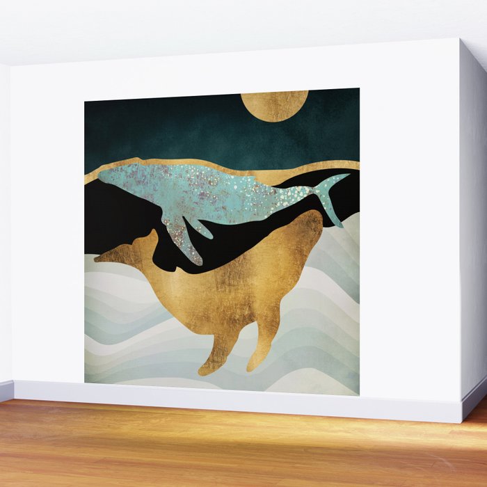 Whale Song Wall Mural Gallery Image 2