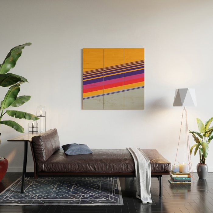 VHS pattern design 2 - 80s / 90s Retro Wood Wall Art Gallery Image 2