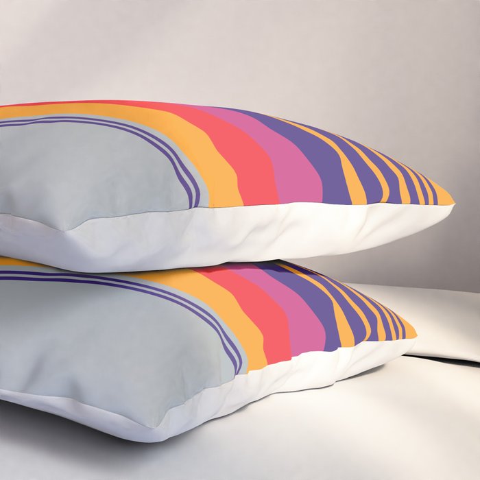 VHS pattern design 2 - 80s / 90s Retro Pillow Sham Gallery Image 3