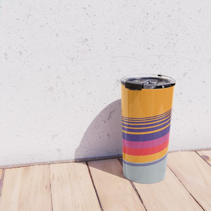 VHS pattern design 2 - 80s / 90s Retro Travel Mug Gallery Image 4