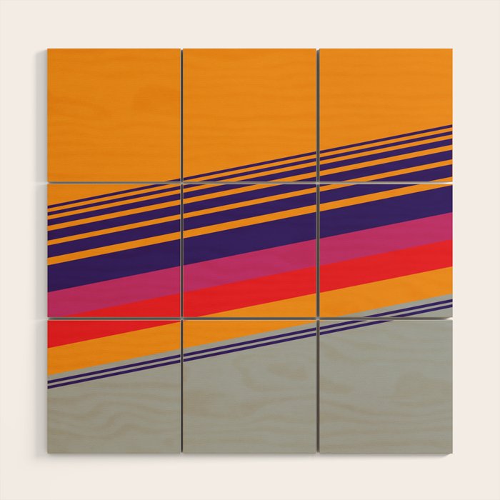 VHS pattern design 2 - 80s / 90s Retro Wood Wall Art Gallery Image 1
