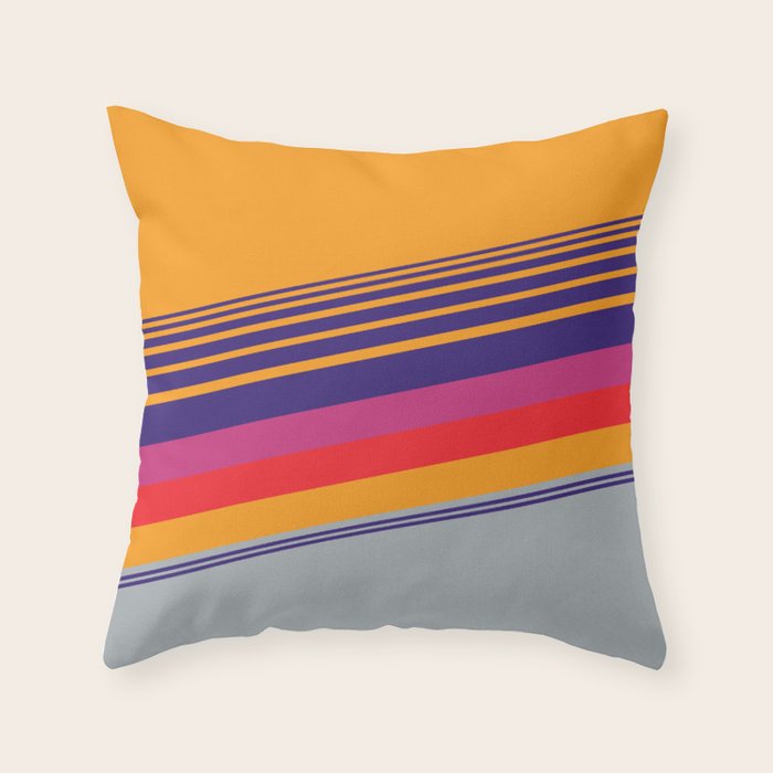 VHS pattern design 2 - 80s / 90s Retro Throw Pillow Gallery Image 6