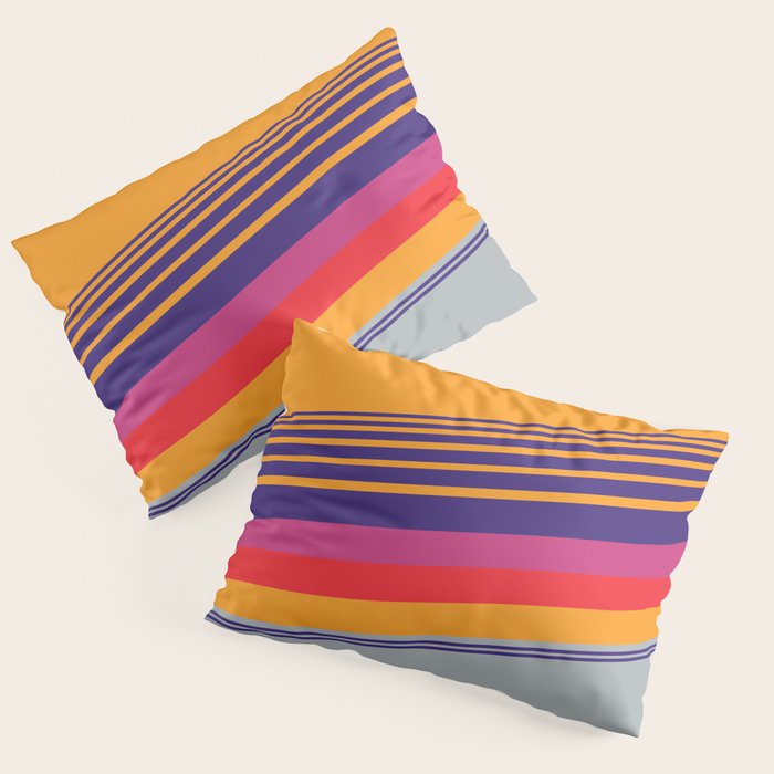 VHS pattern design 2 - 80s / 90s Retro Pillow Sham Gallery Image 1