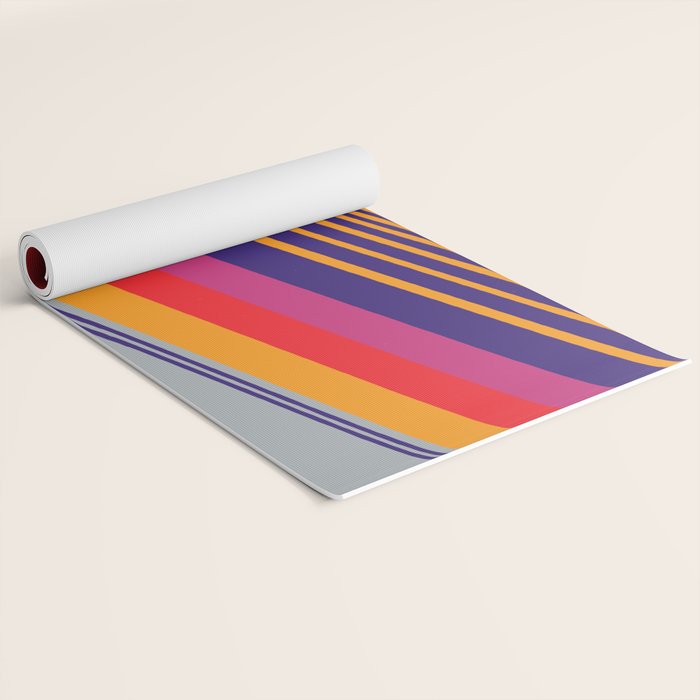 VHS pattern design 2 - 80s / 90s Retro Yoga Mat Gallery Image 2