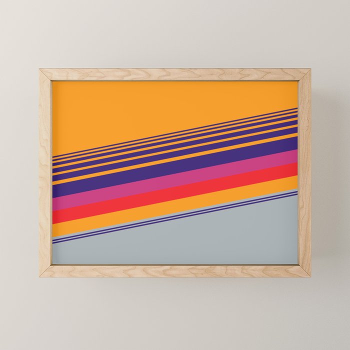 VHS pattern design 2 - 80s / 90s Retro Mini Art Print Gallery Image 1