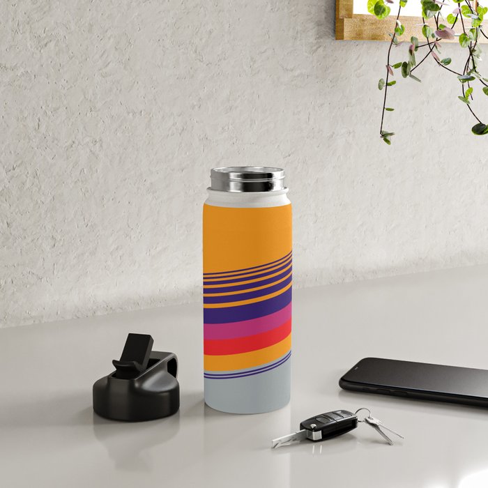 VHS pattern design 2 - 80s / 90s Retro Water Bottle Gallery Image 4