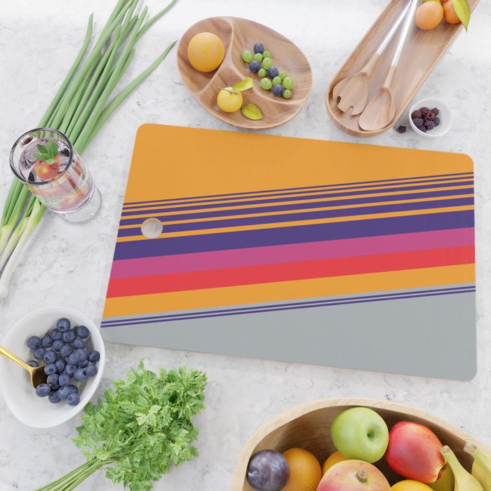 VHS pattern design 2 - 80s / 90s Retro Cutting Board Gallery Image 2