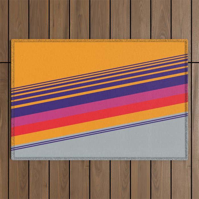 VHS pattern design 2 - 80s / 90s Retro Outdoor Rug Gallery Image 1