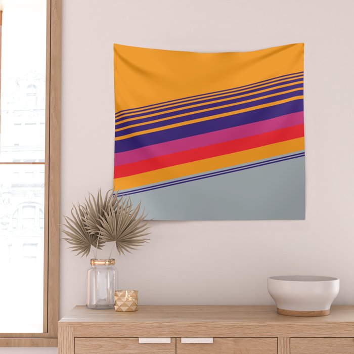 VHS pattern design 2 - 80s / 90s Retro Wall Tapestry Gallery Image 2