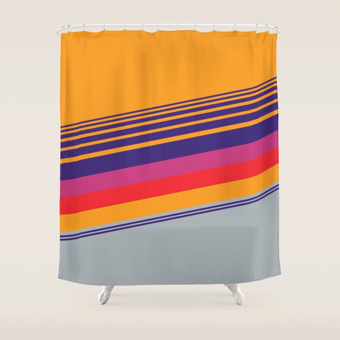 VHS pattern design 2 - 80s / 90s Retro Shower Curtain Gallery Image 1