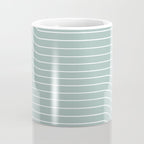 Minimal Line Curvature VII Sage Green Mid Century Modern Arch Abstract Coffee Mug Gallery Image 4