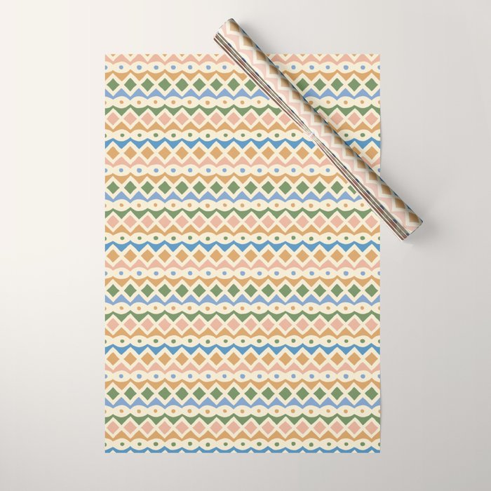 Simple Hand-cut Pattern #3 Wrapping Paper Gallery Image 1