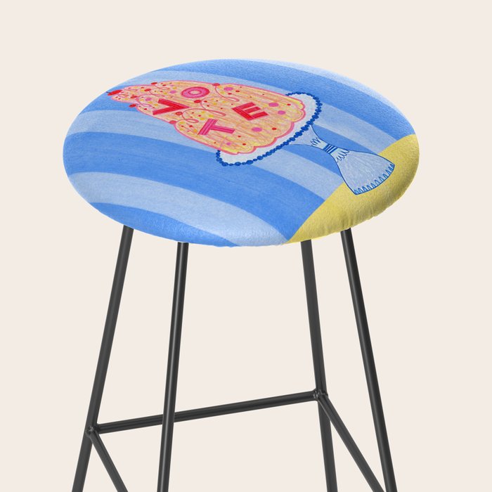 Mold the Future & Vote in Blueberry Blue Stool Gallery Image 2