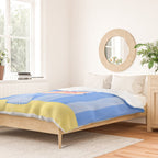 Mold the Future & Vote in Blueberry Blue Duvet Cover Gallery Image 2
