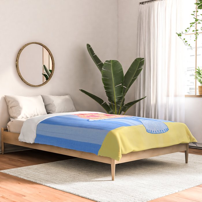 Mold the Future & Vote in Blueberry Blue Comforter Gallery Image 2
