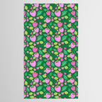Strawberry Fields - Pink and Green Tablecloth Gallery Image 2