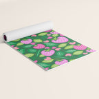 Strawberry Fields - Pink and Green Yoga Mat Gallery Image 2