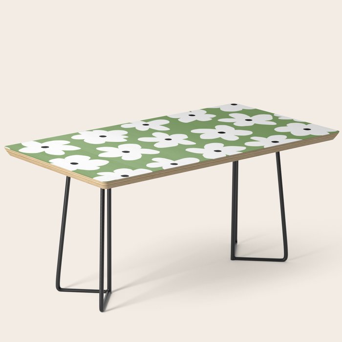 Daisy field - green Coffee Table Gallery Image 1