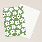 Daisy field - green Stationery Card Gallery Image 2