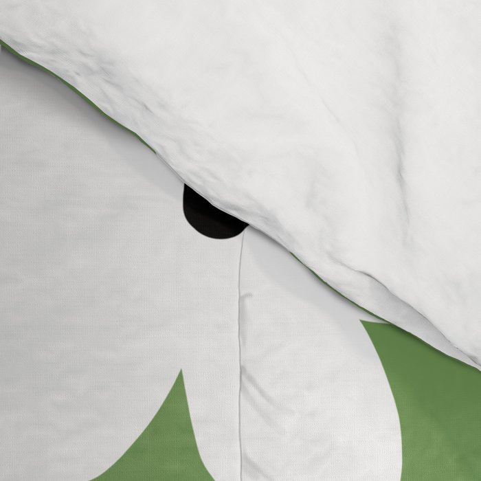 Daisy field - green Comforter Gallery Image 4
