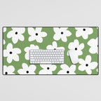 Daisy field - green Desk Mat Gallery Image 1